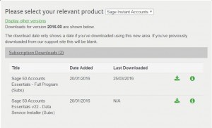 Subscription Downloads